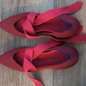 Rothy's Cinnamon Red Size 8 Mary Jane With Strap Excellent condition.